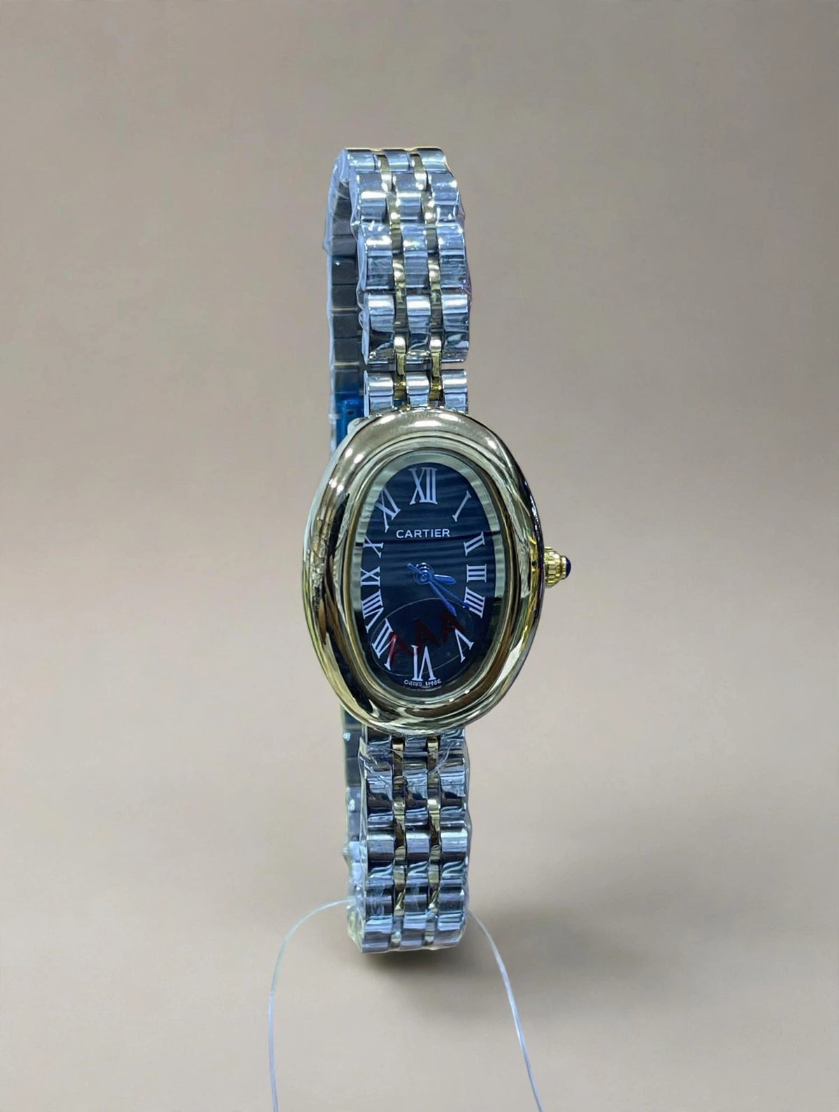 Montre Femme Ovale Bicolore
