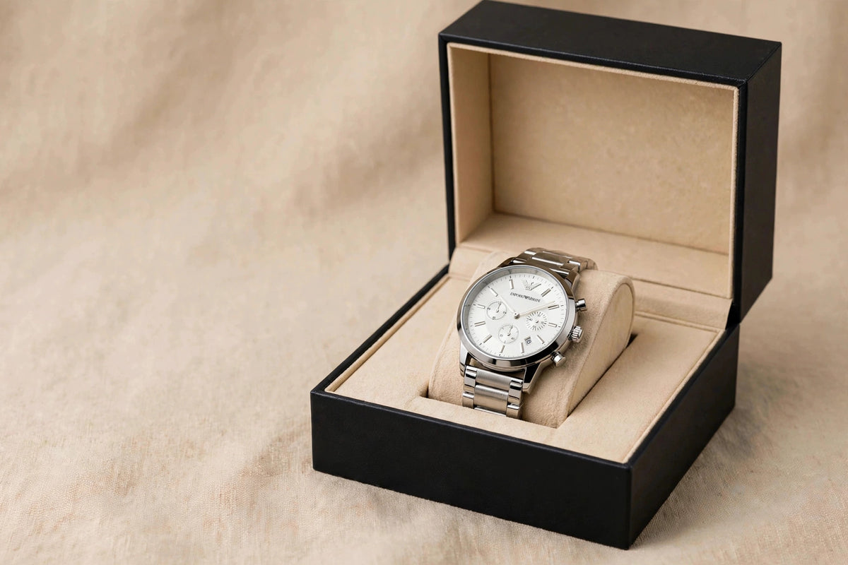 Emporio Armani Chronographe - Blanc