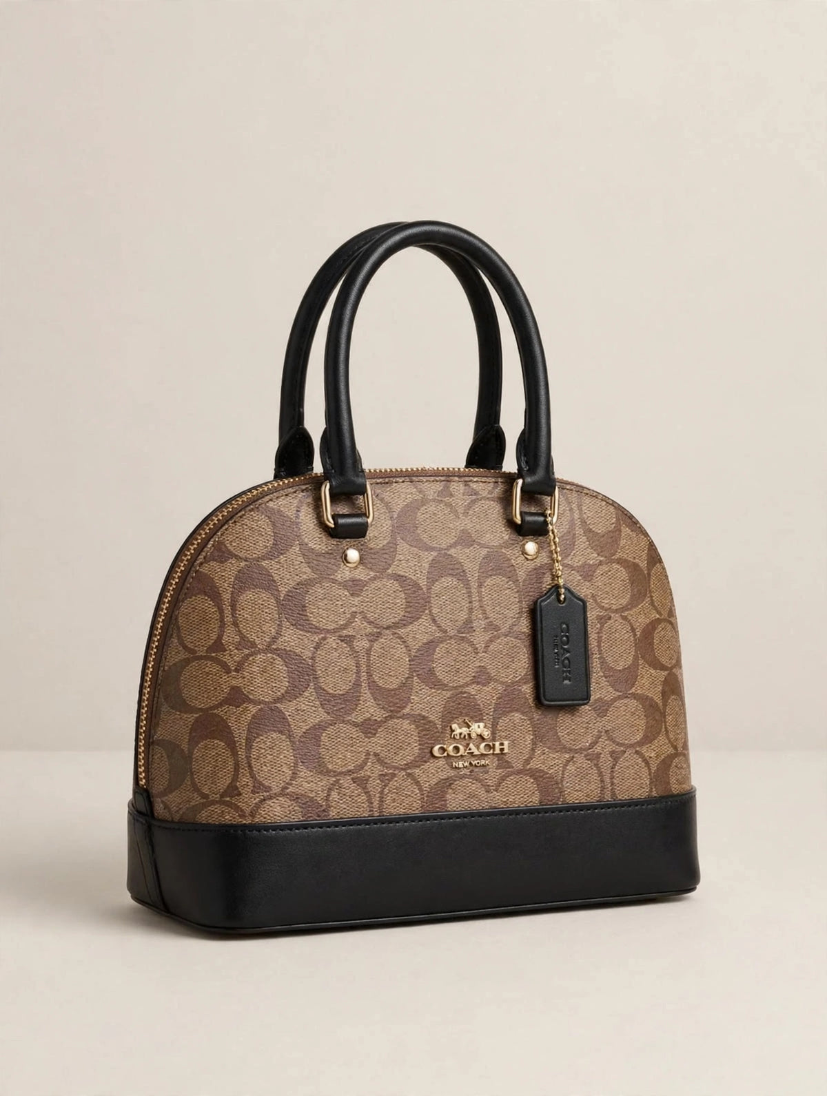 Sac Dôme Studio - Marron / Noir