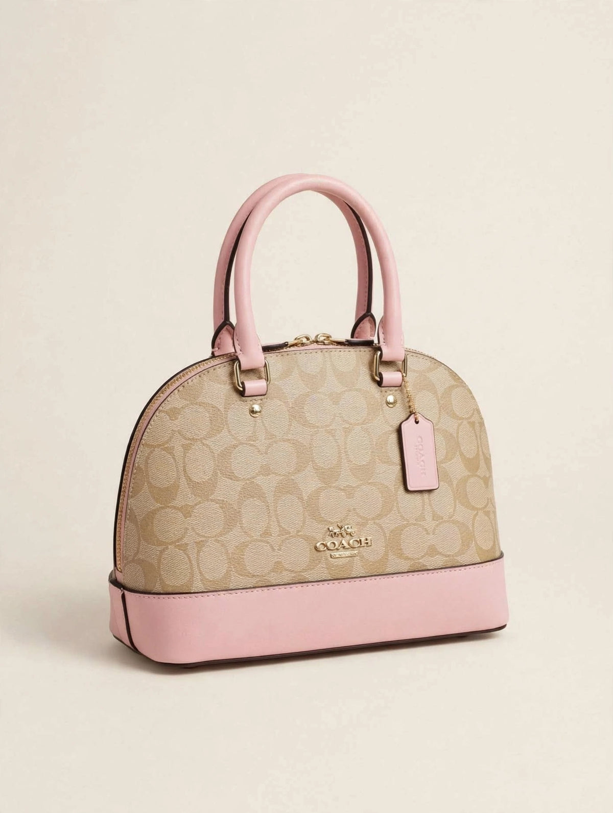 Sac Dôme Studio - Beige / Rose