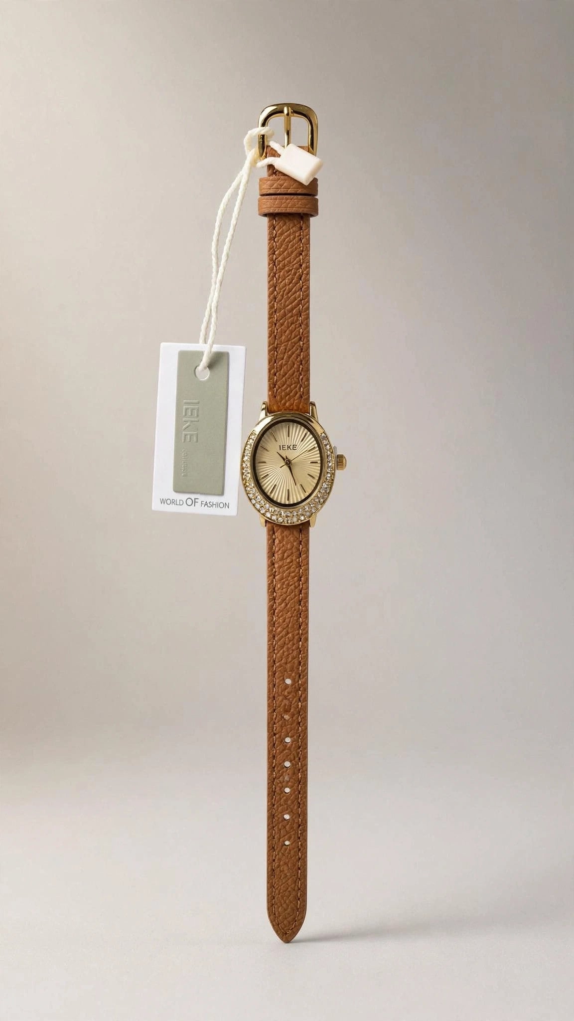 Montre Femme Ovale Bracelet Cuir