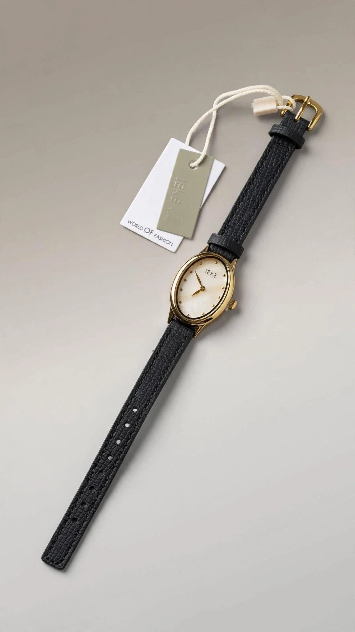 Montre Femme Ovale Bracelet Cuir