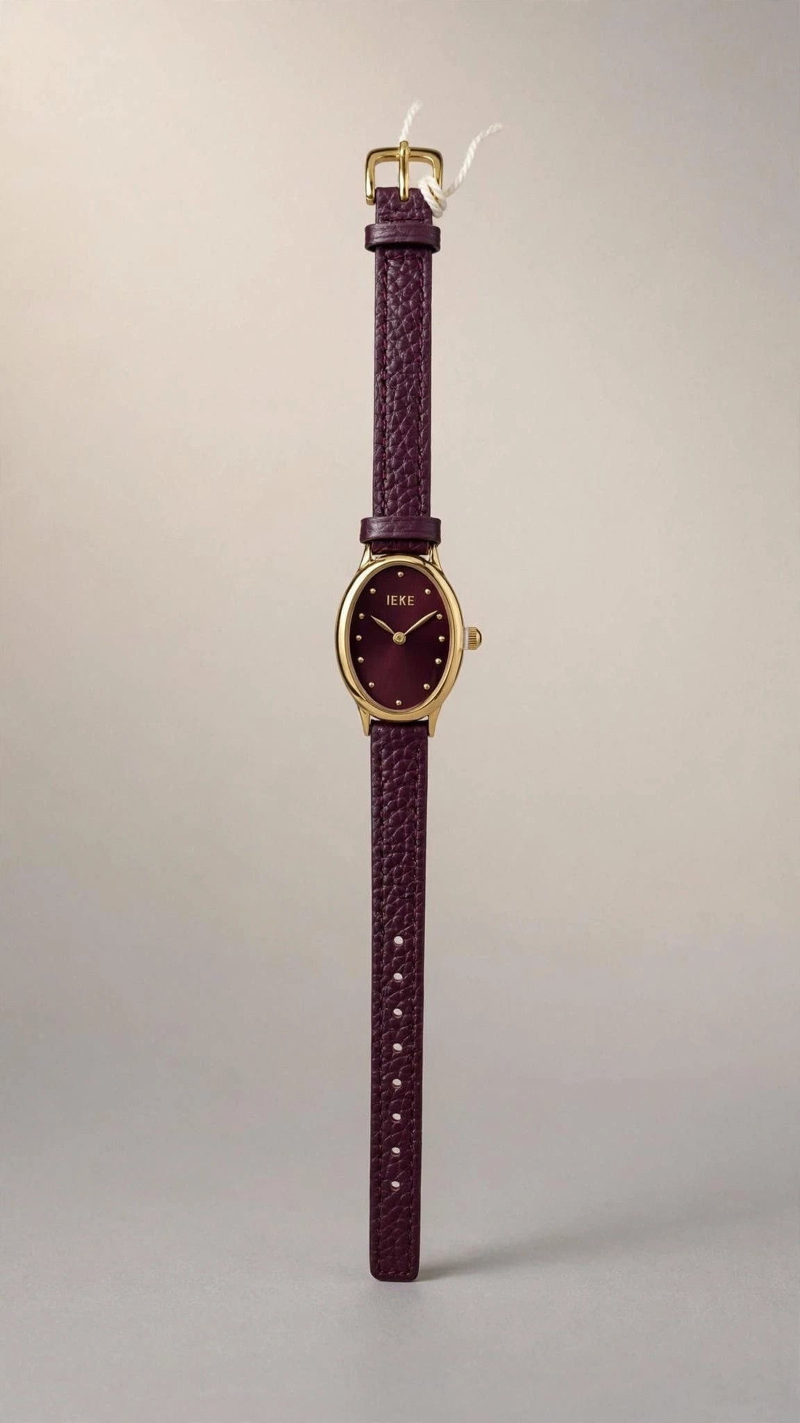 Montre Femme Ovale Bracelet Cuir