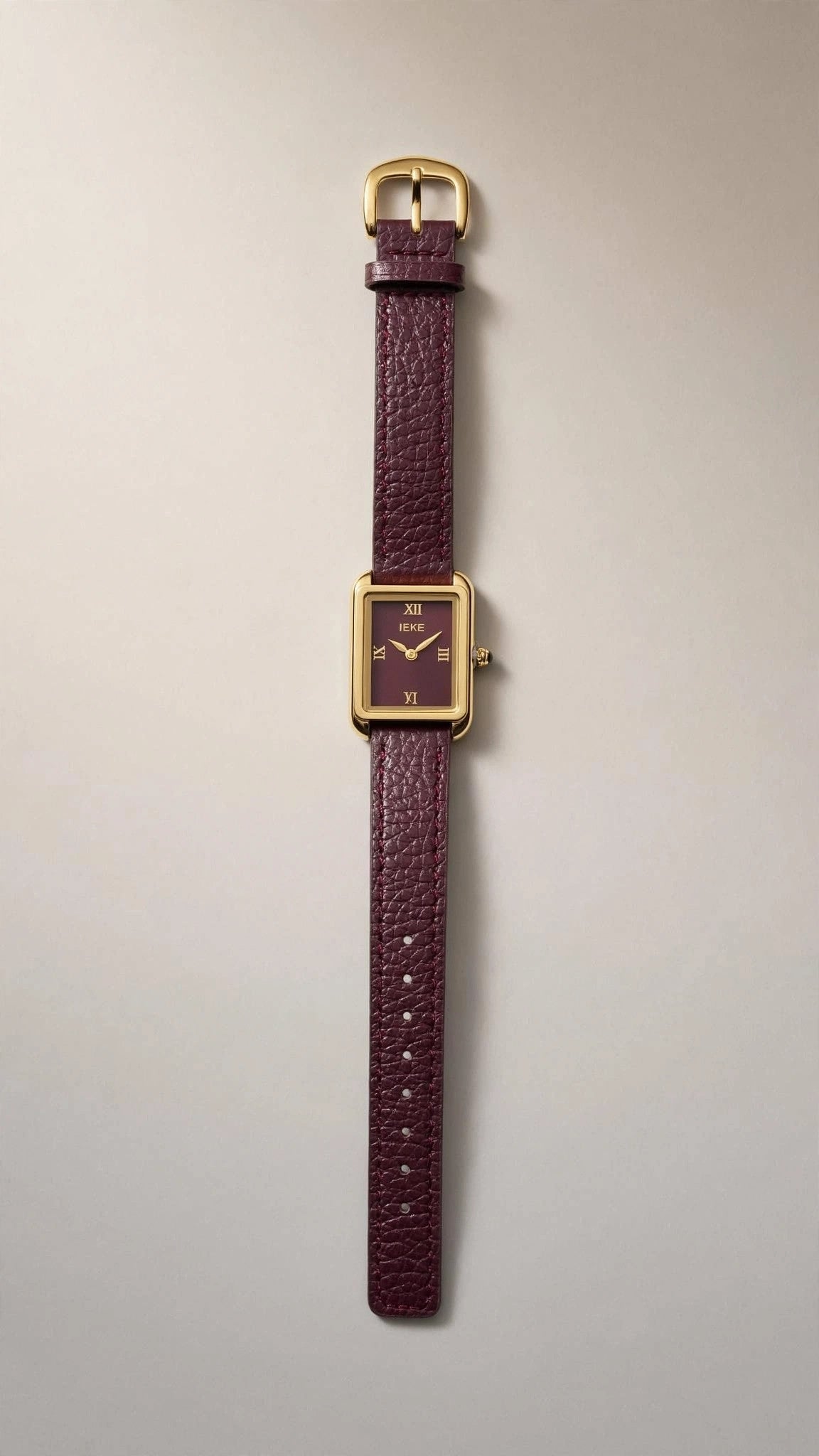 Montre Femme Carrée Bracelet Cuir