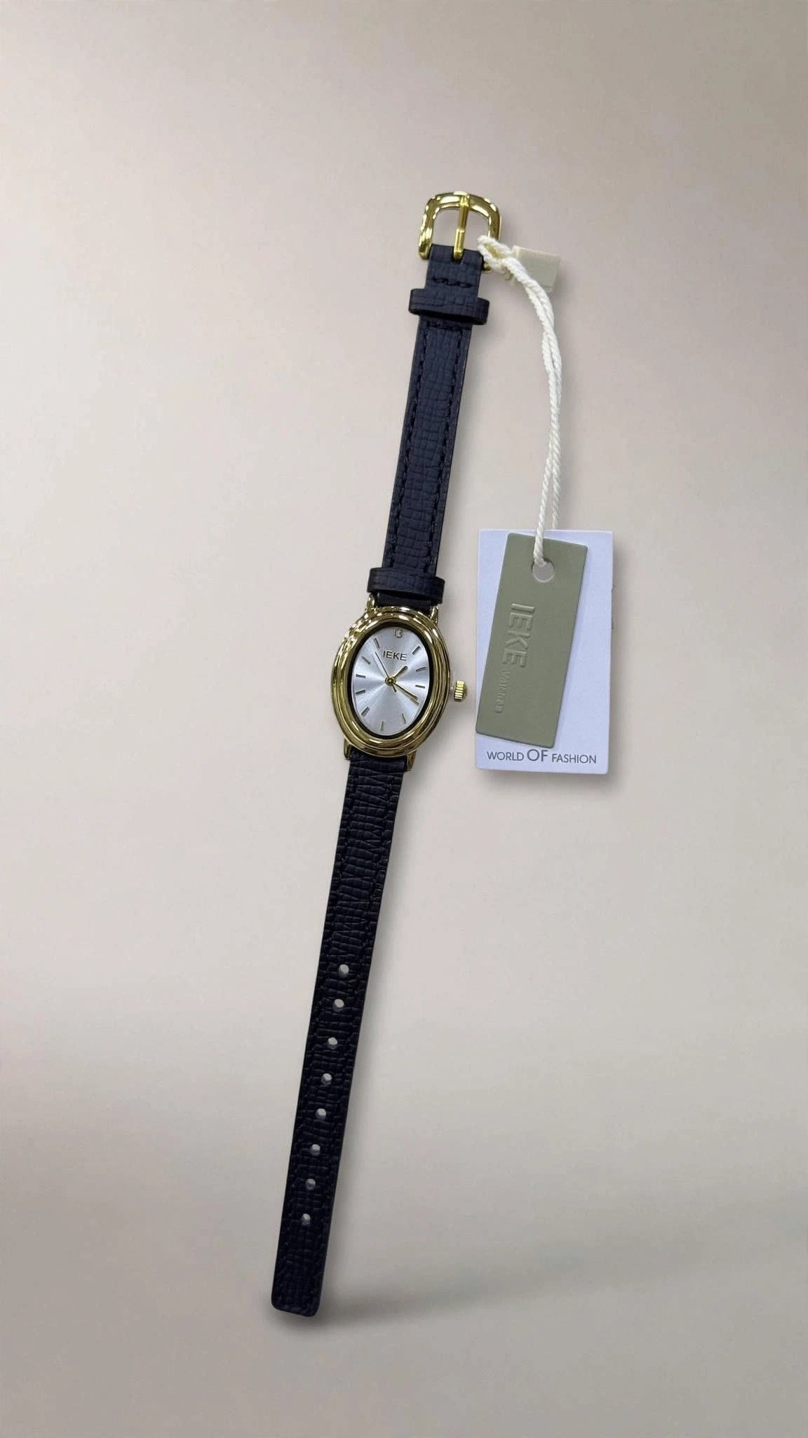 Montre Femme Ovale Bracelet Cuir