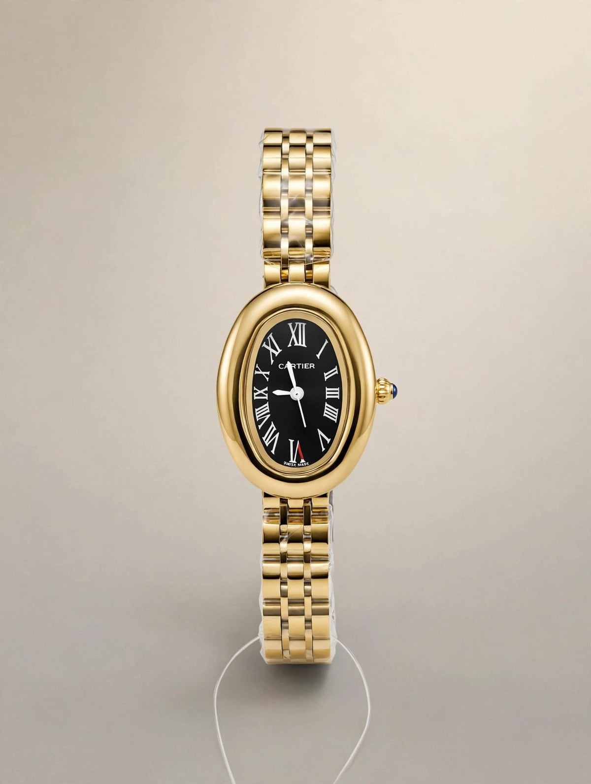 Montre Femme Ovale Dorée Cristaux