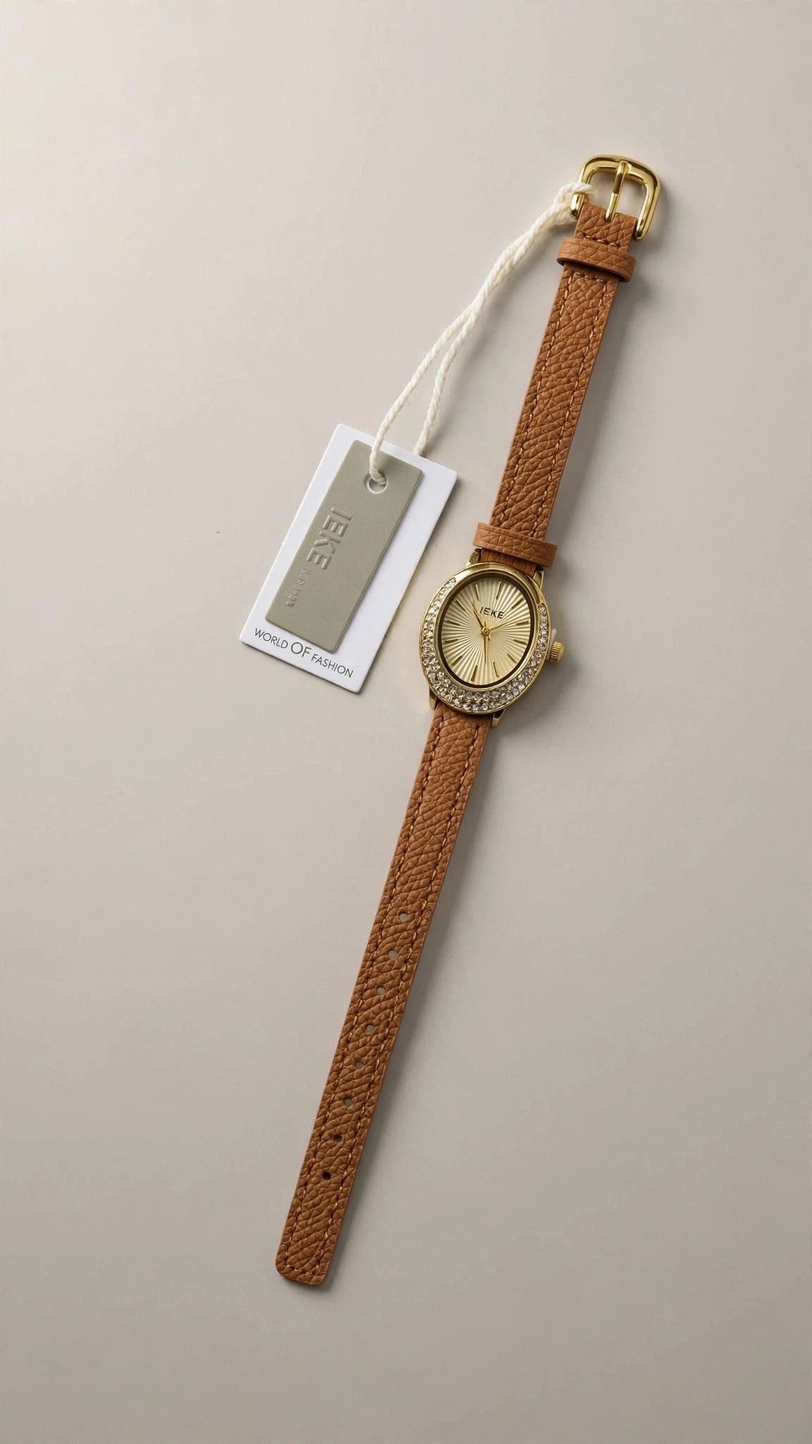 Montre Femme Ovale Bracelet Cuir