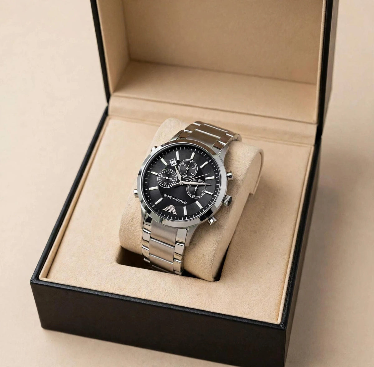Emporio Armani Chronographe - Noir