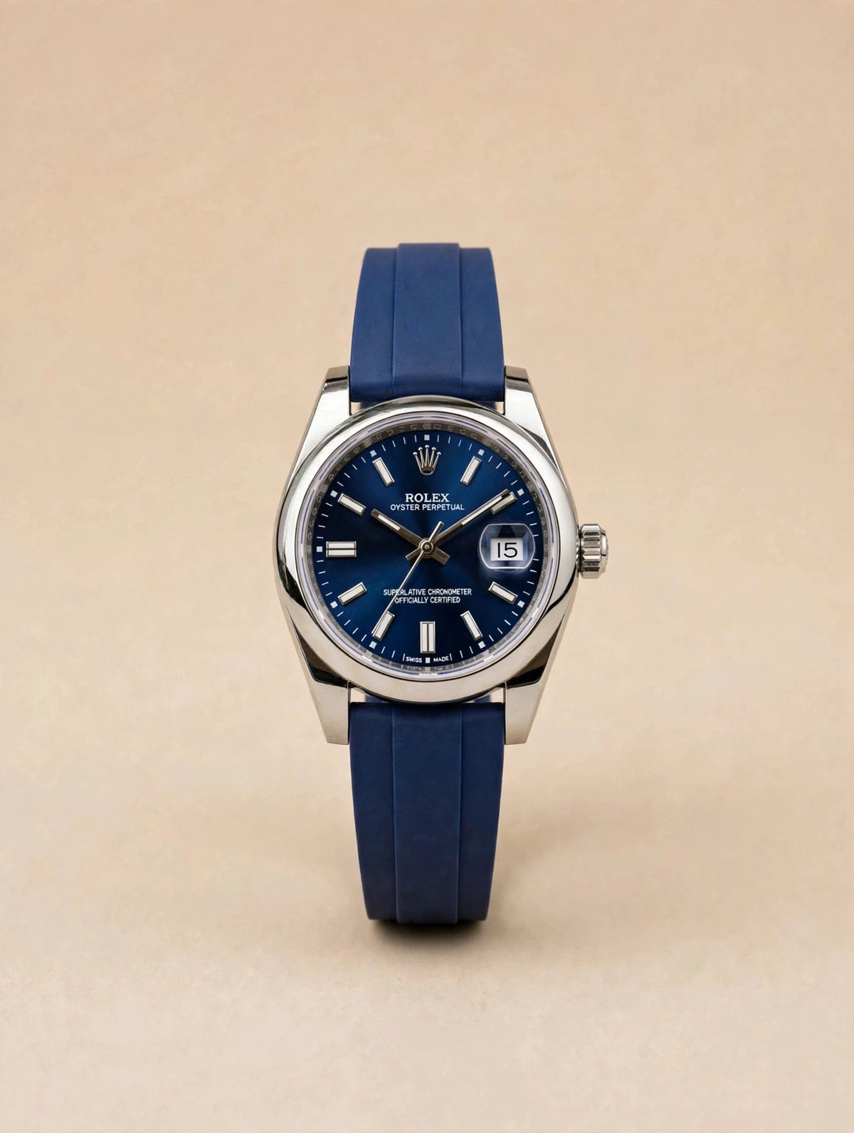 Rolex Oyster Perpetual Caoutchouc — Bleu (sans boîte)