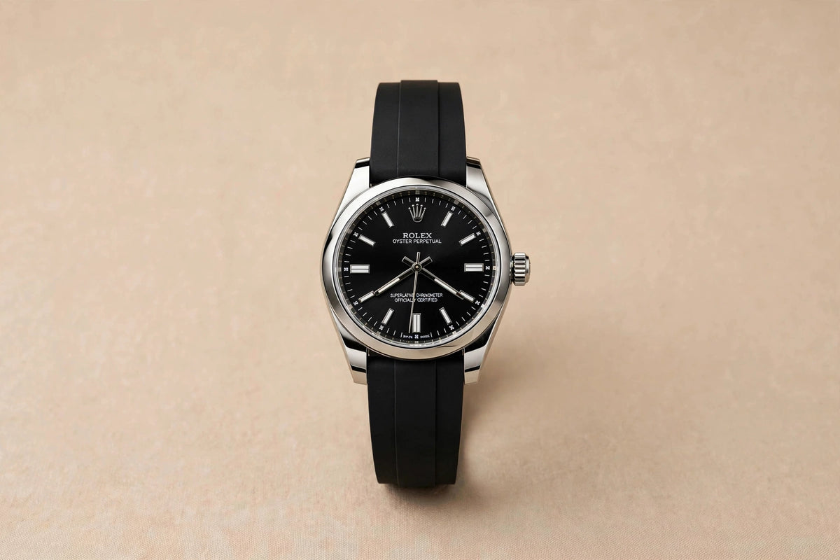 Rolex Oyster Perpetual Caoutchouc — Noir (sans boîte)