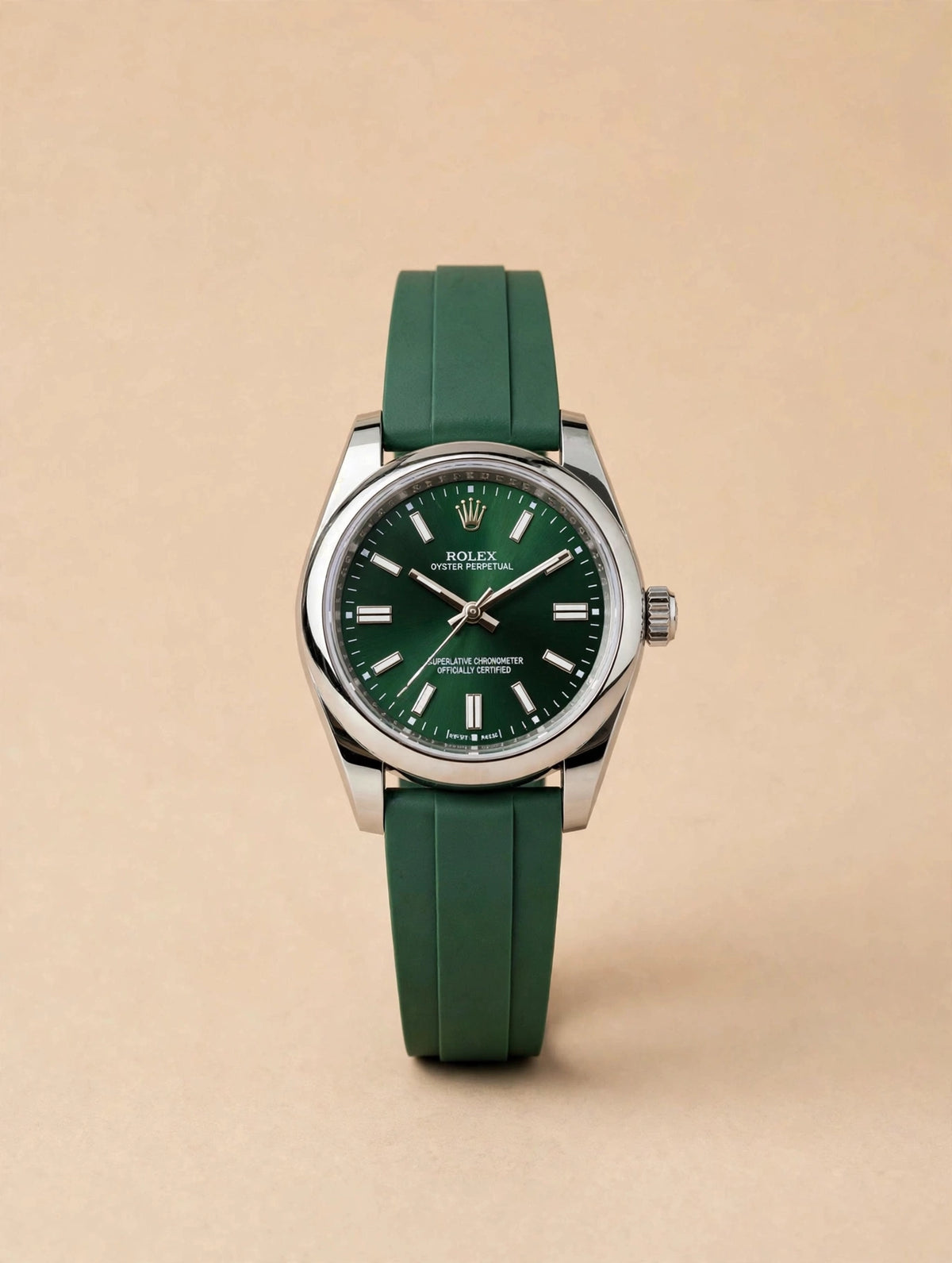 Rolex Oyster Perpetual Caoutchouc — Vert (sans boîte)