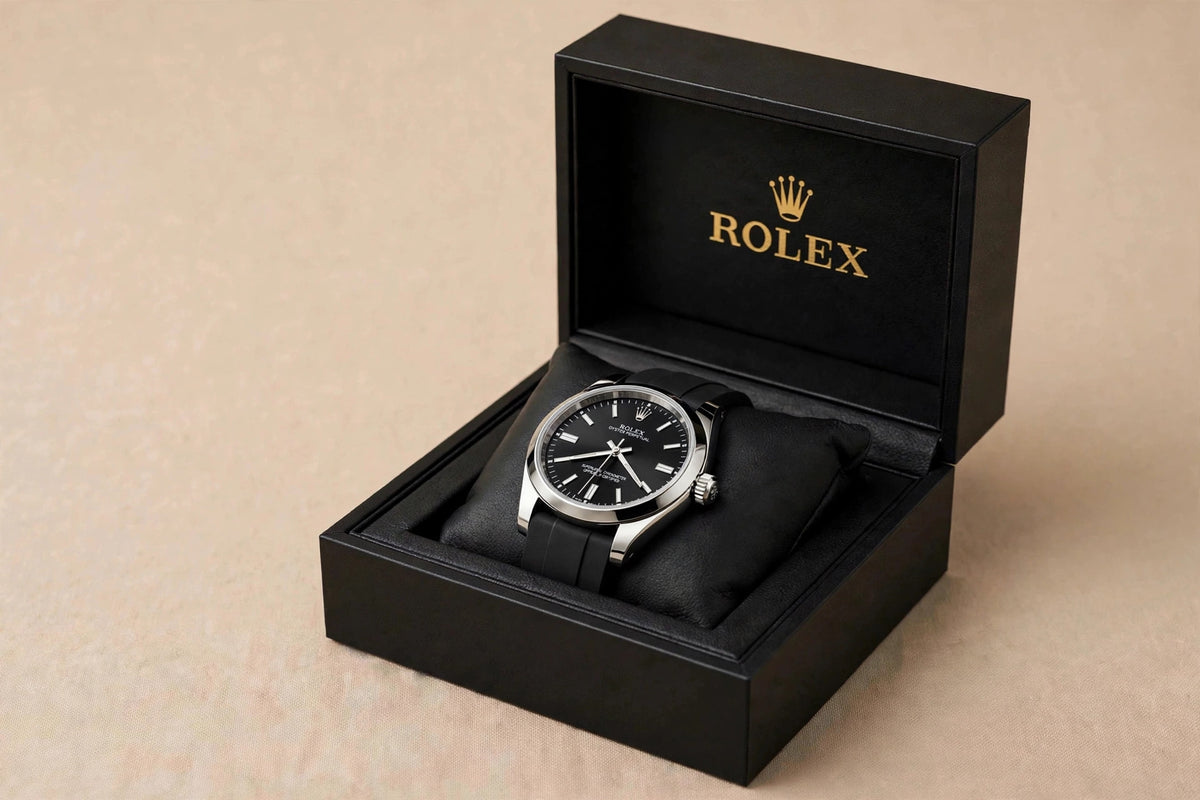 Rolex Oyster Perpetual Caoutchouc - Noir