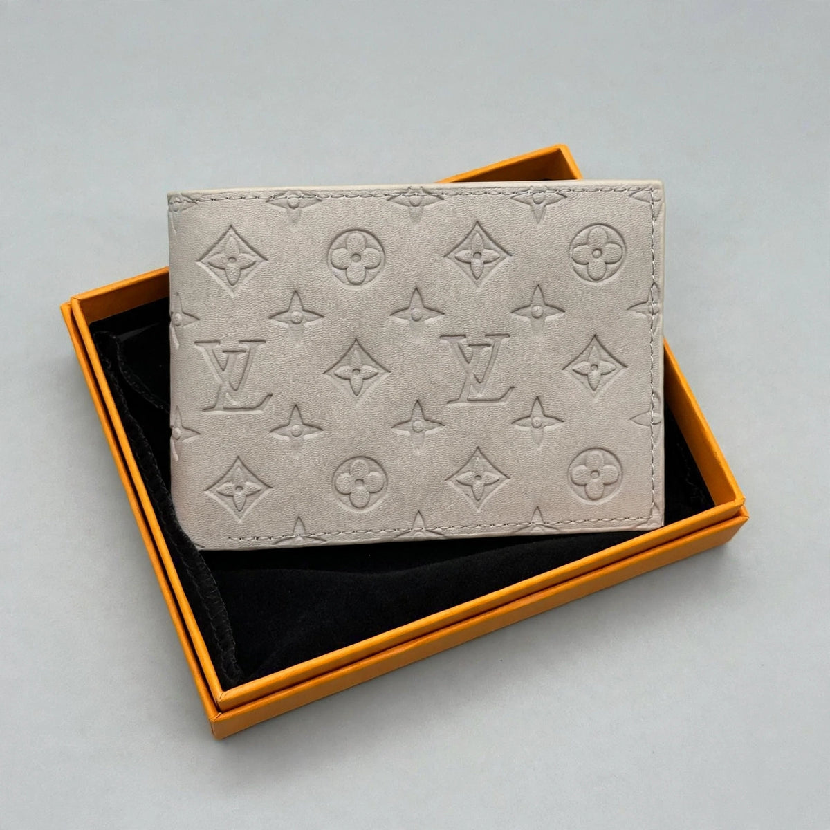 Portefeuille Louis Vuitton Homme - Gris Clair Monogramme Gaufré