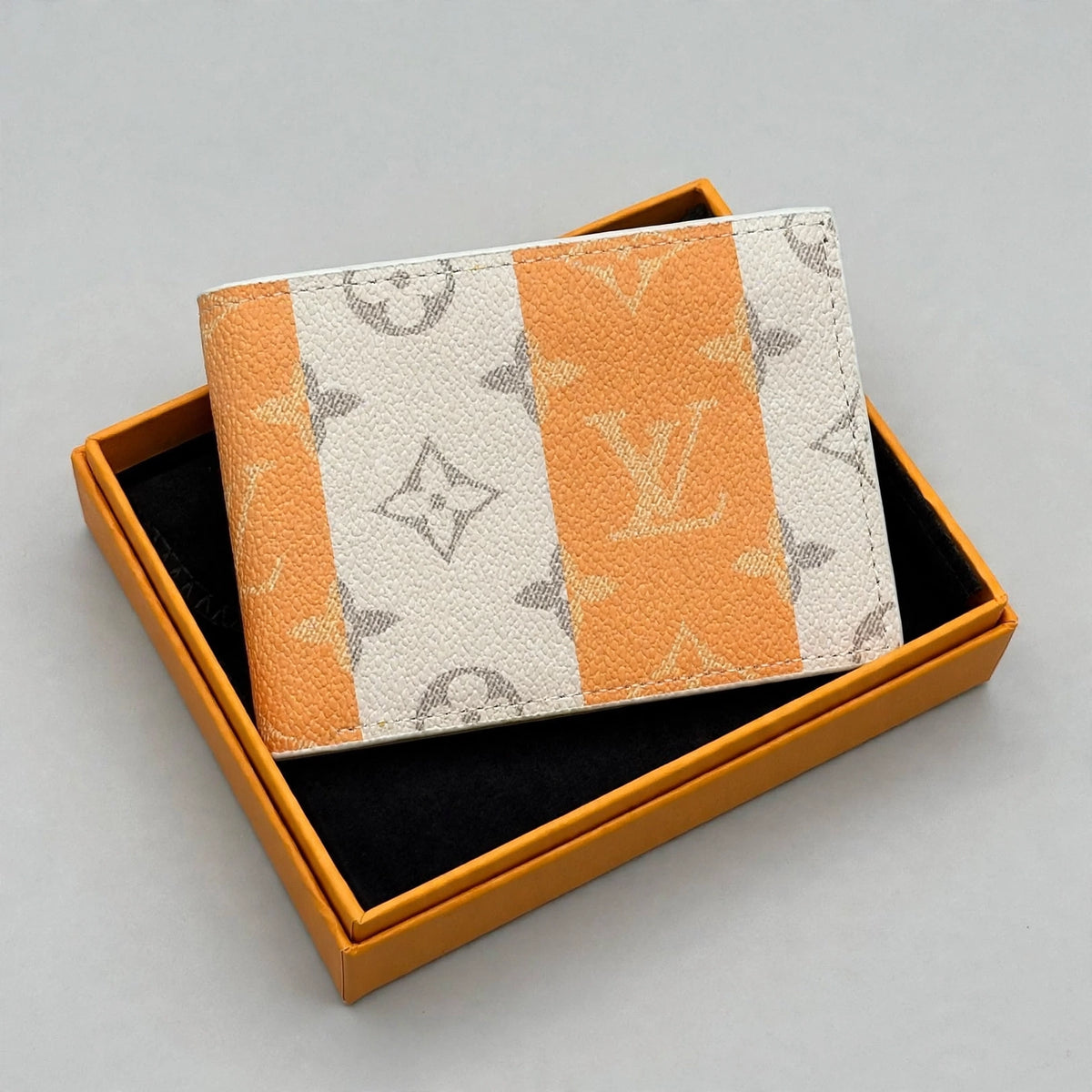 Portefeuille Louis Vuitton Homme - Blanc Orange Rayé