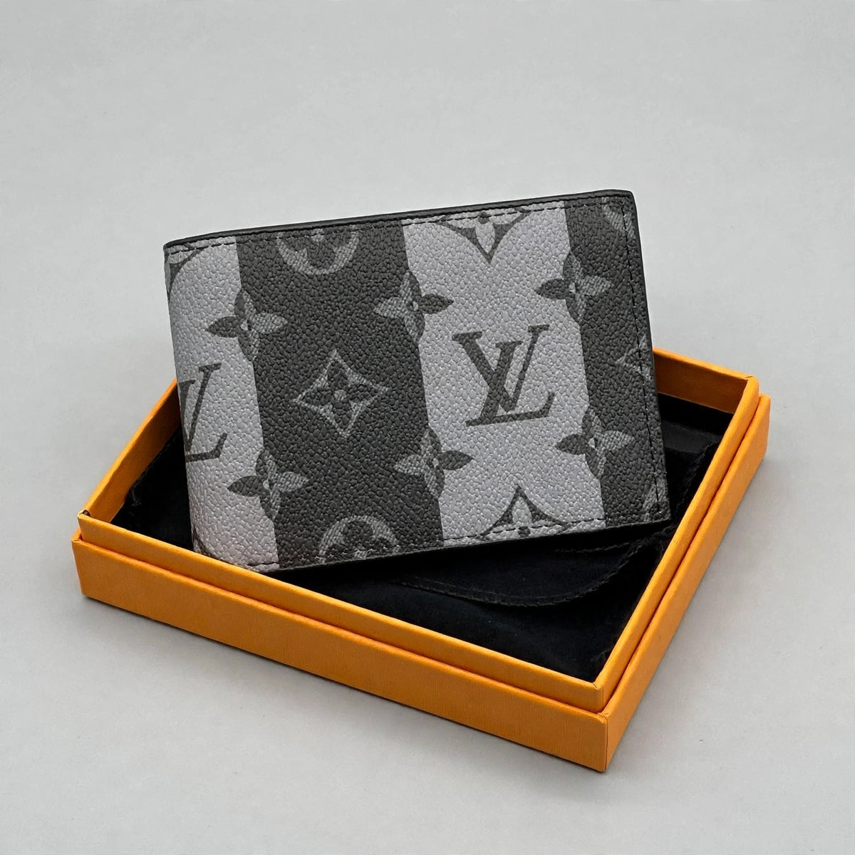 Portefeuille Louis Vuitton Homme - Gris Rayé Éclipse