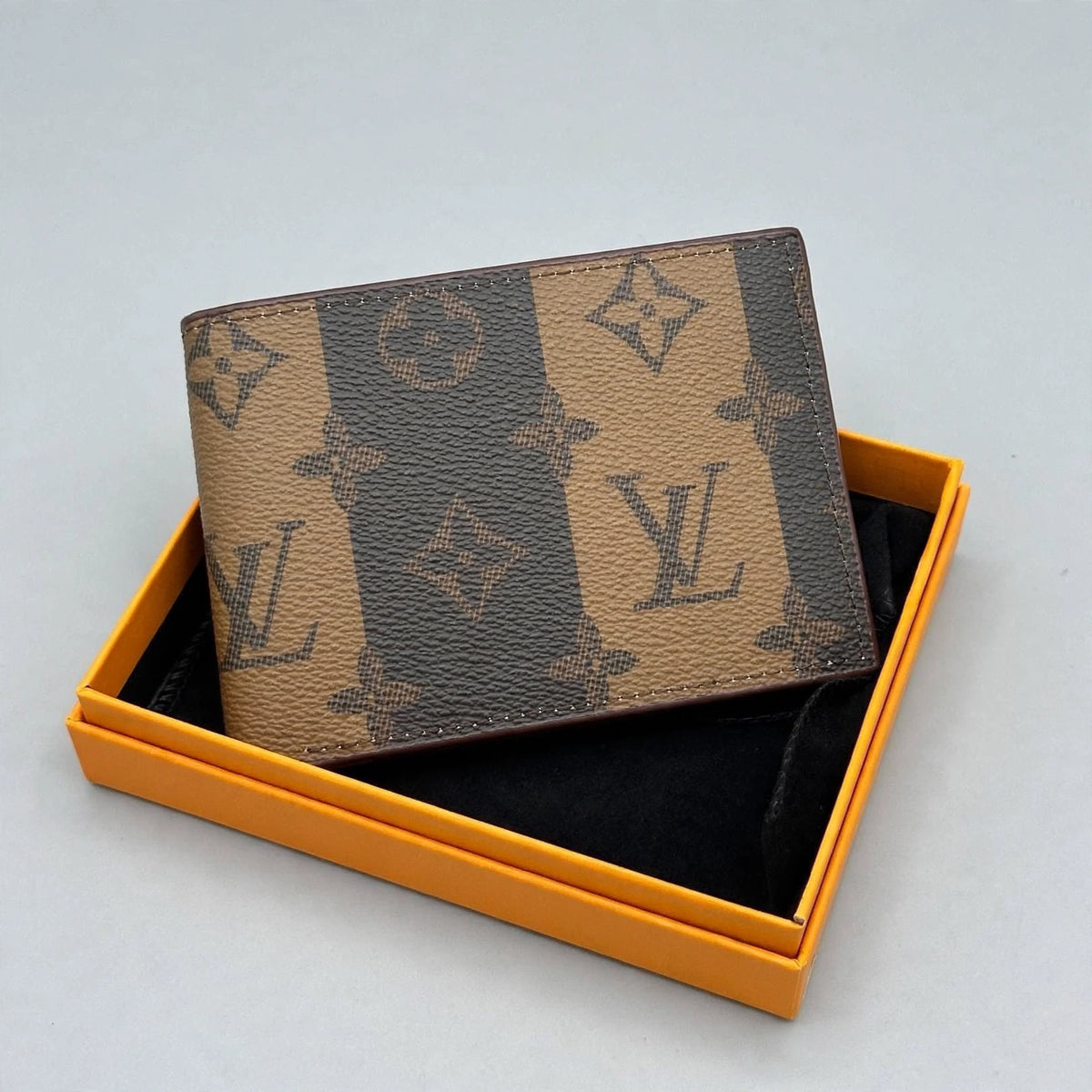 Portefeuille Louis Vuitton Homme - Marron Rayé