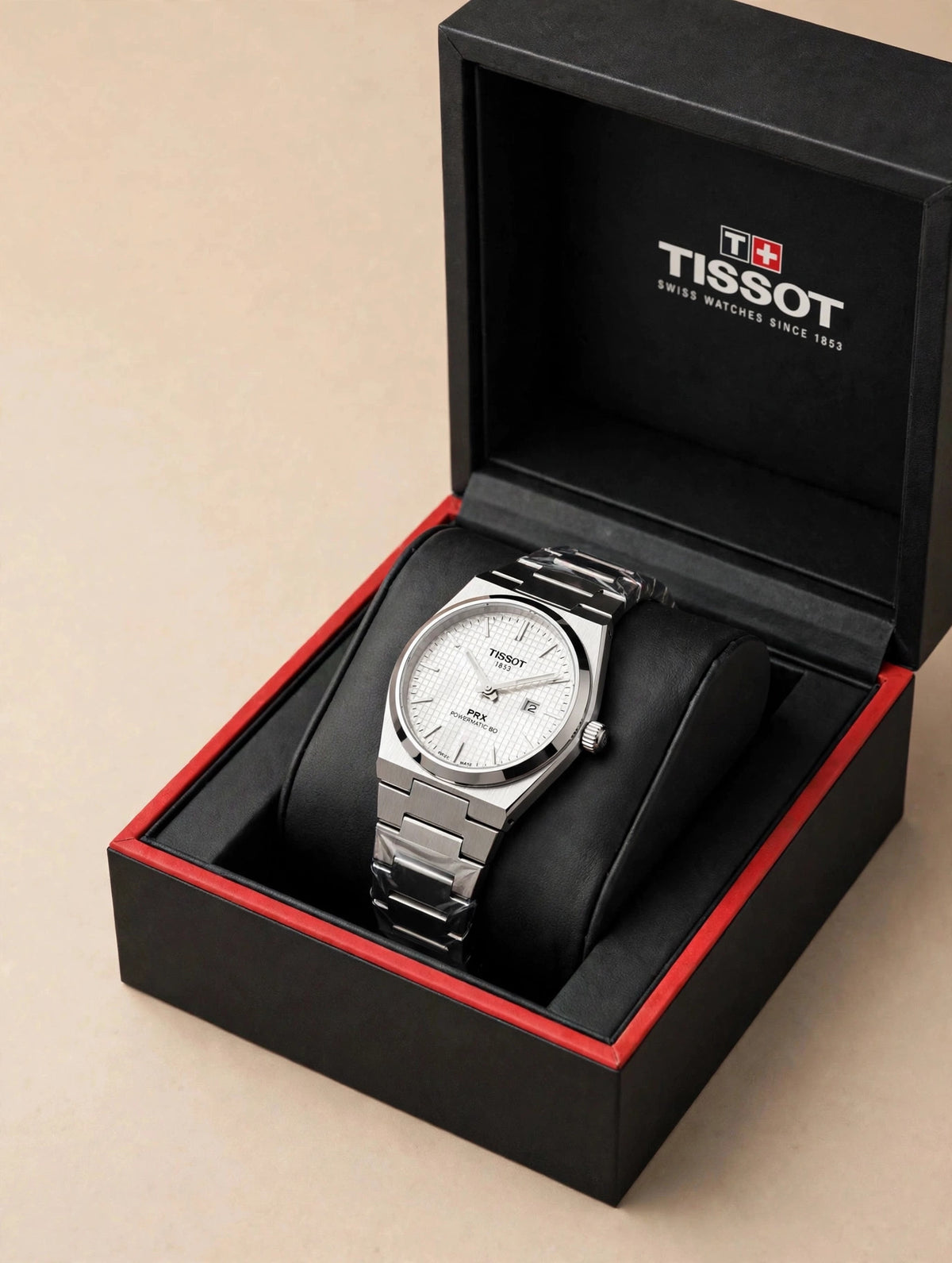 Tissot PRX — Blanc (avec boîte)