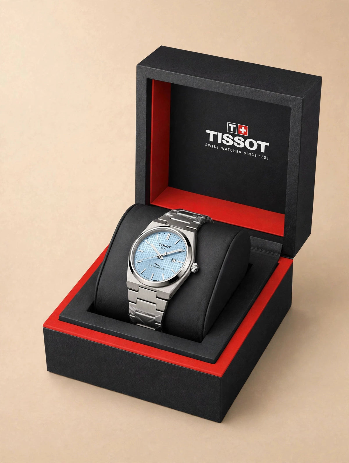 Tissot PRX — Bleu Clair (avec boîte)