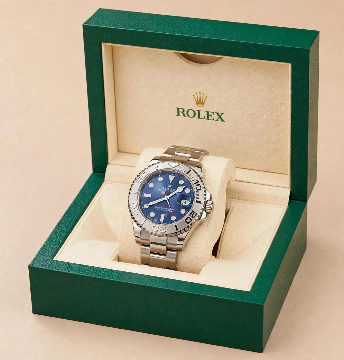 Rolex Yacht-Master — Bleu (avec boîte)